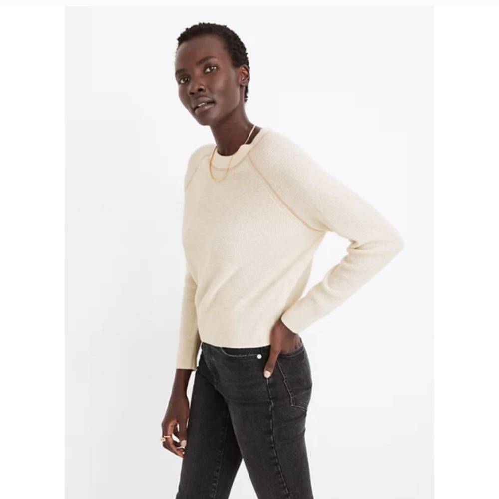 Madewell Cashmere Shrunken Sweatshirt Small